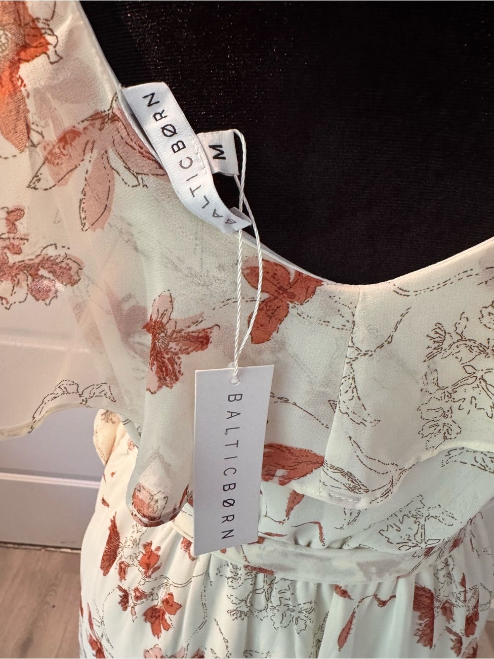 NWT Baltic Born Katya Ruffle Maxi Dress - Rust Floral - Picture 6 of 6